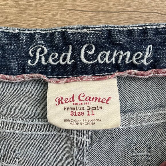 Junior Girls Red Camel Premium Denim Bootcut Jeans- Size 11 - Picture 6 of 12